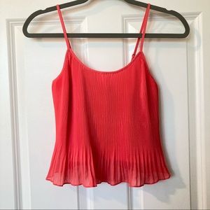 Coral/Watermelon Pink Tank with Adjustable Straps